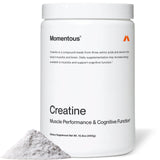 Momentous Creatina Monohidrato, polvo-fuerza: ideal para entrenamientos intensos y recuperación.