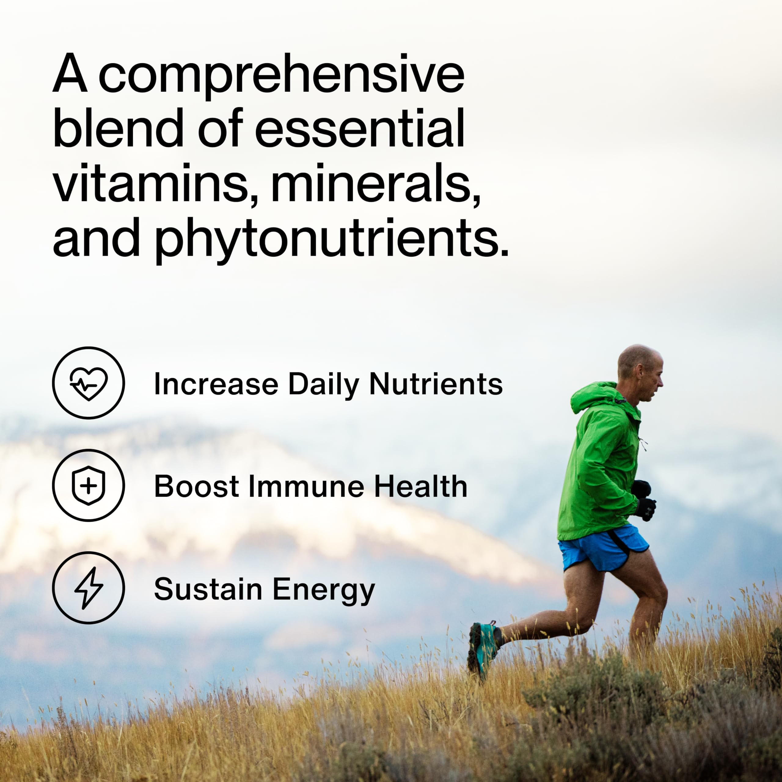 Momentous Esencial Multivitamin, etiqueta detallada para comprender nutrientes clave.
