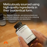 Momentous Esencial Multivitamin, ingredientes bio-disponibles para mejor absorción y uso.