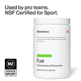 Momentous Fuel etiqueta certificada por NSF para deporte