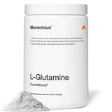Momentous L-Glutamina botella: soporte digestivo diario para bienestar.