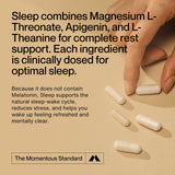 Momentous Magnesium L-Threonate bottle on display for sleep readiness support.