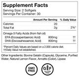 Momentous Omega-3: proporción DHA EPA 1:1 para dosis equilibrada diaria.
