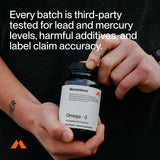 Momentous Omega-3: origen en anchoas, sardinas y caballa, bajos niveles de mercurio.