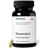 Momentous Resveratrol 450 mg en botella, apoyo a la vitalidad diaria.