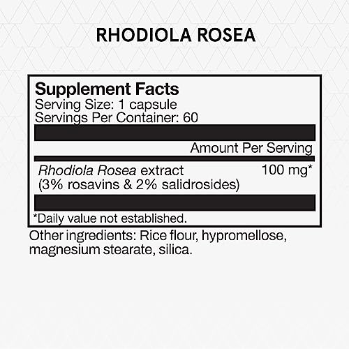 Momentous Rhodiola Rosea: cápsula de calma mental para gestionar el estrés diario.