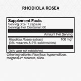 Momentous Rhodiola Rosea: cápsula de calma mental para gestionar el estrés diario.