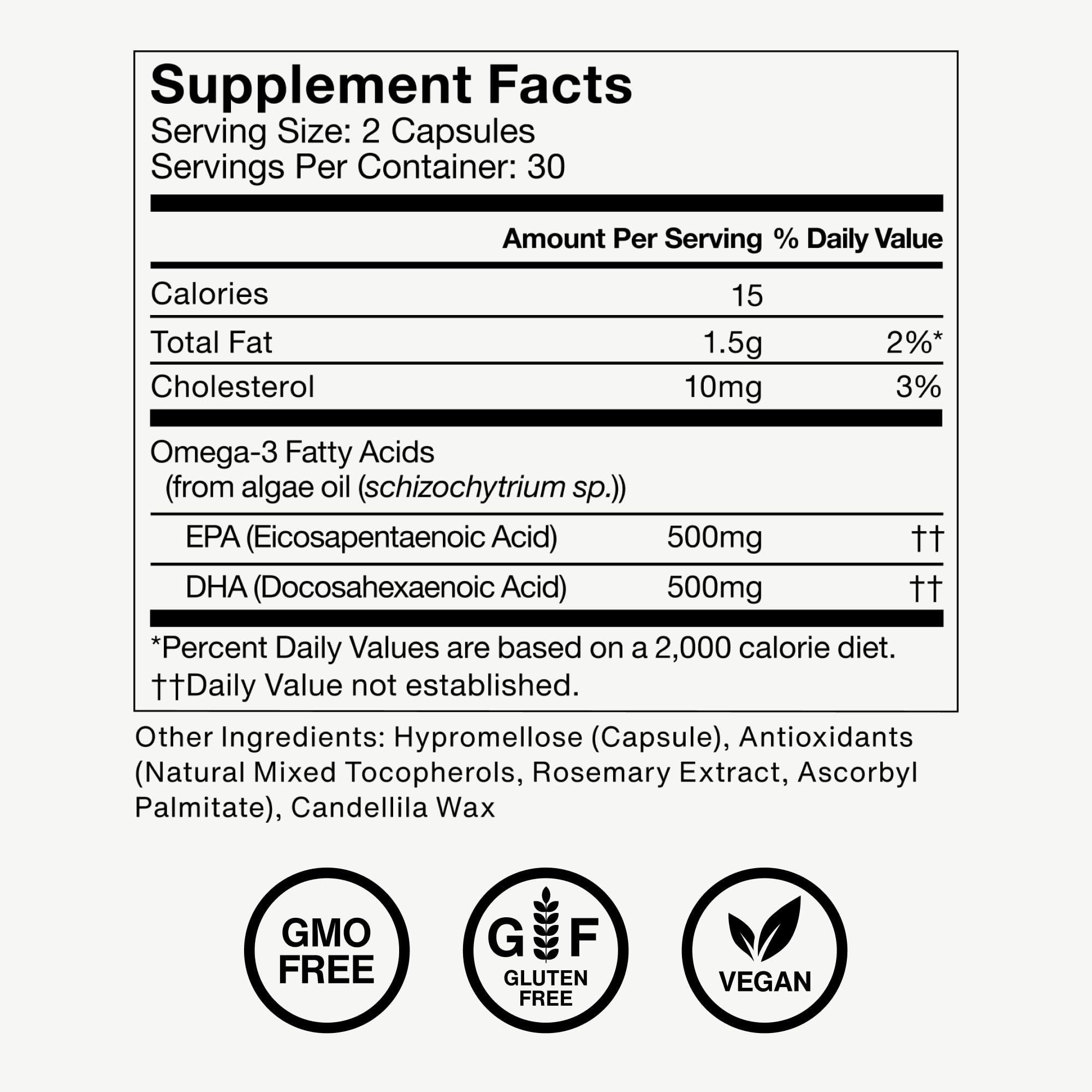 Momentous Vegan Omega-3 rutina diaria con comidas: facilita absorción.