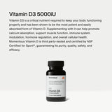 Momentous Vitamina D3: tapa, cierre seguro de cápsulas.