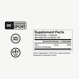 Momentous Zinc Picolinato 15 mg: toma con comida para mejor absorción.