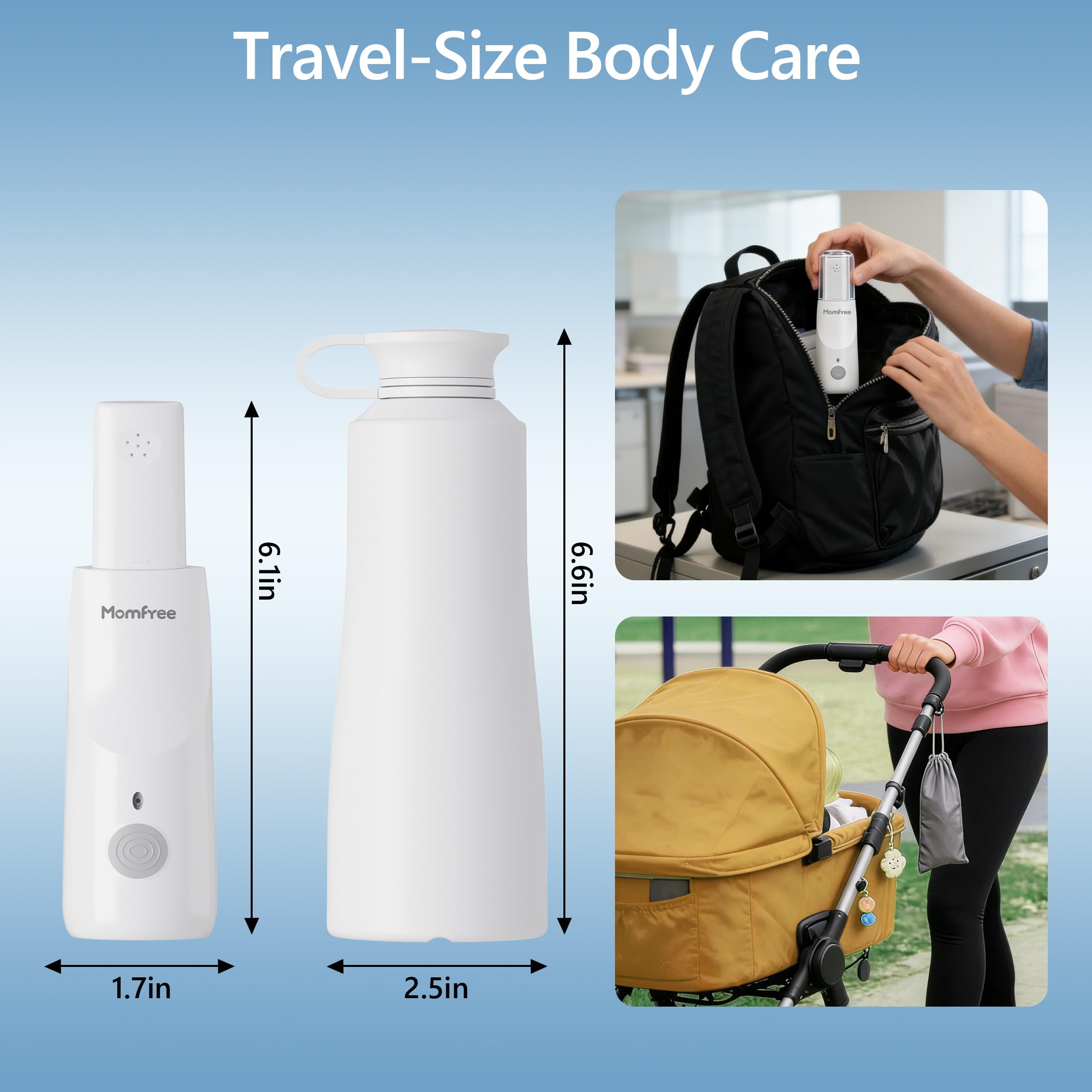 Momfree Bidé Portátil IPX7 resistente al agua y de alta durabilidad.