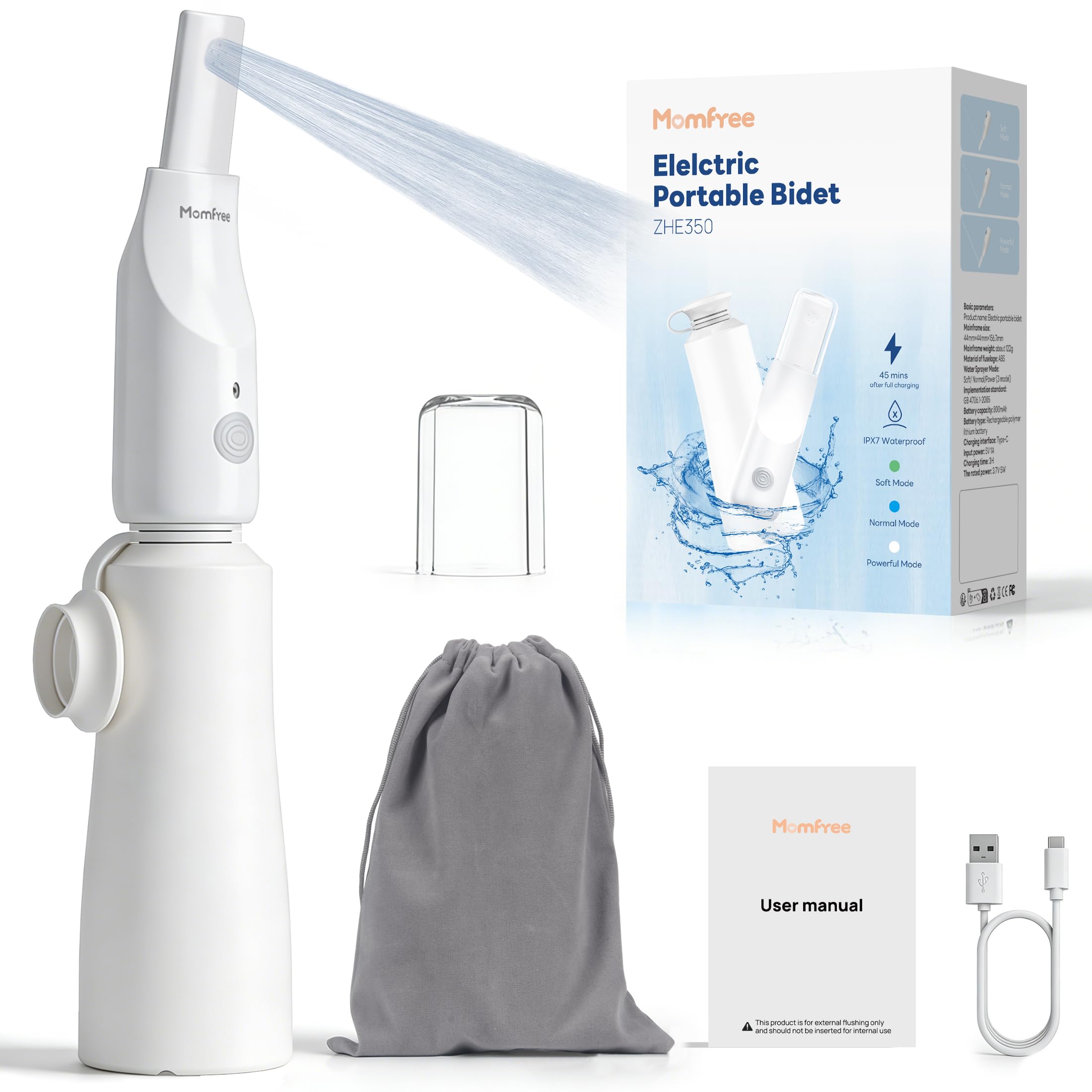 Momfree Bidé Portátil ideal para cuidado personal diario y viajes.