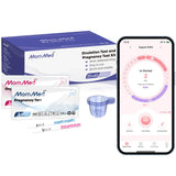 Prueba de embarazo MomMed HCG20: lectura rápida en casa para confirmar resultados.