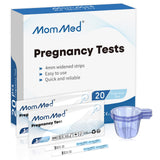 MomMed prueba de embarazo con tiras 20 y vasos gratis para casa