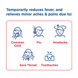 Sabor natural a frutos del bosque en acetaminófén líquido infantil de Mommy's Bliss