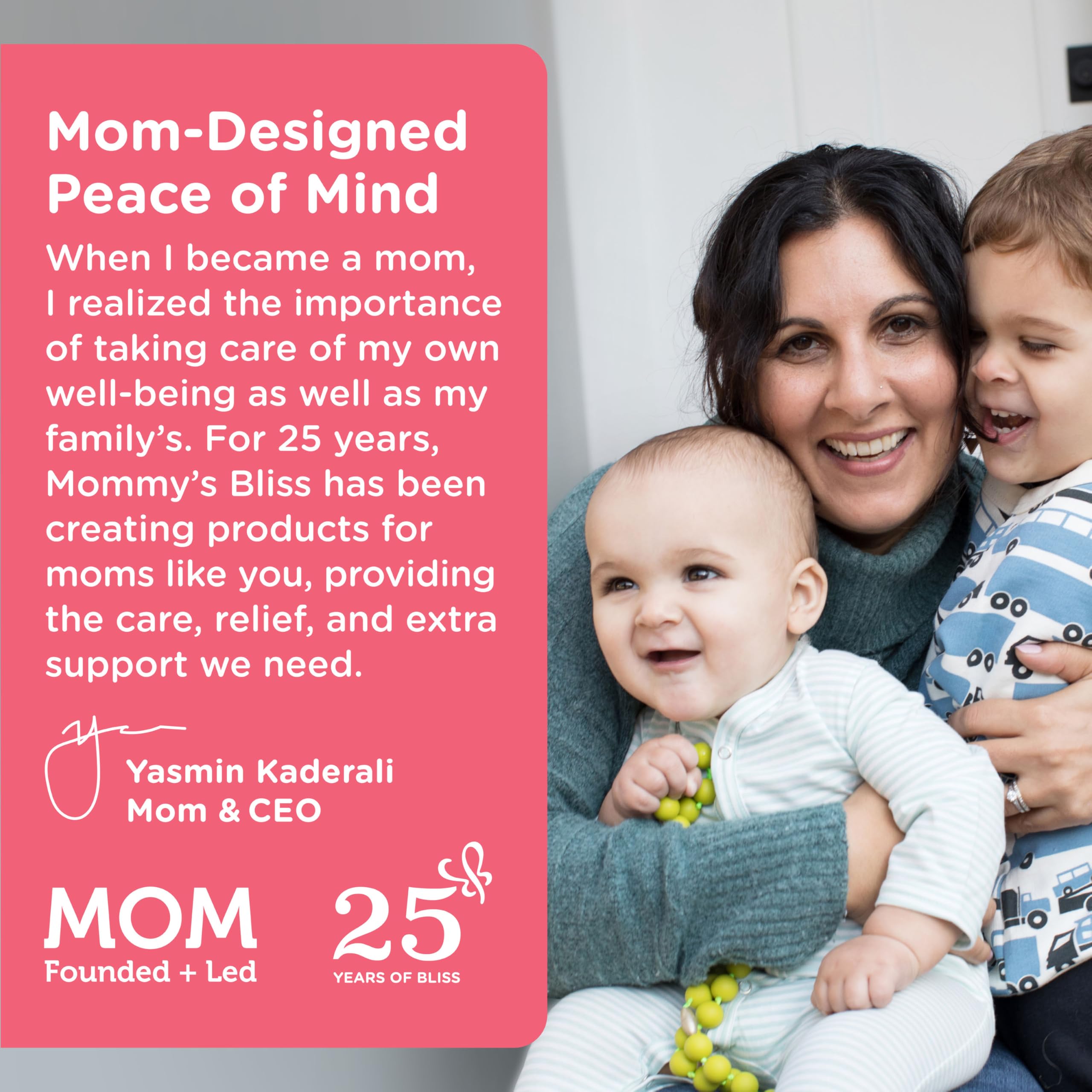 Empaque de 60 cápsulas de Mommy's Bliss para uso diario.