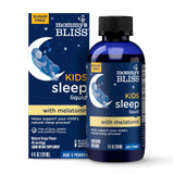 Mommy's Bliss Kids Sleep Liquid, botella, apoyo para la rutina nocturna sin azúcar.