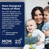 Mommy's Bliss Kids Sleep Liquid tapas de medición, control de dosis seguro.