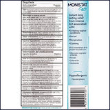 Monistat: aplicación de crema externa para alivio suave.