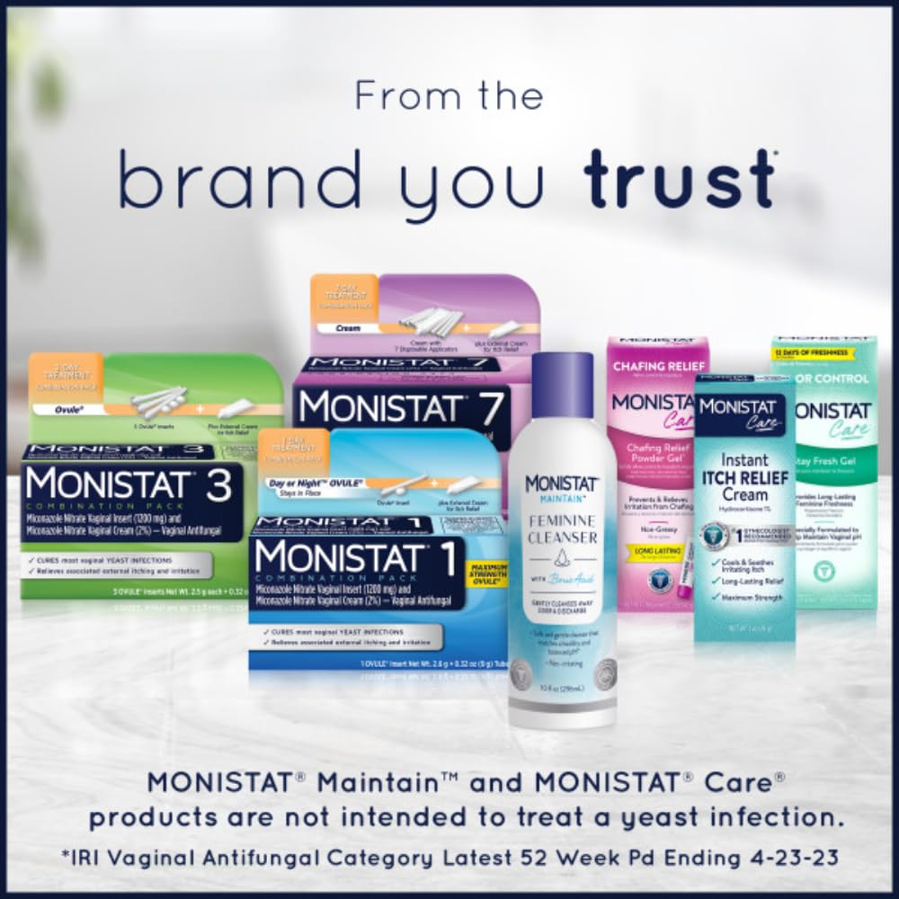 Monistat crema que se seca clara y no mancha la ropa.