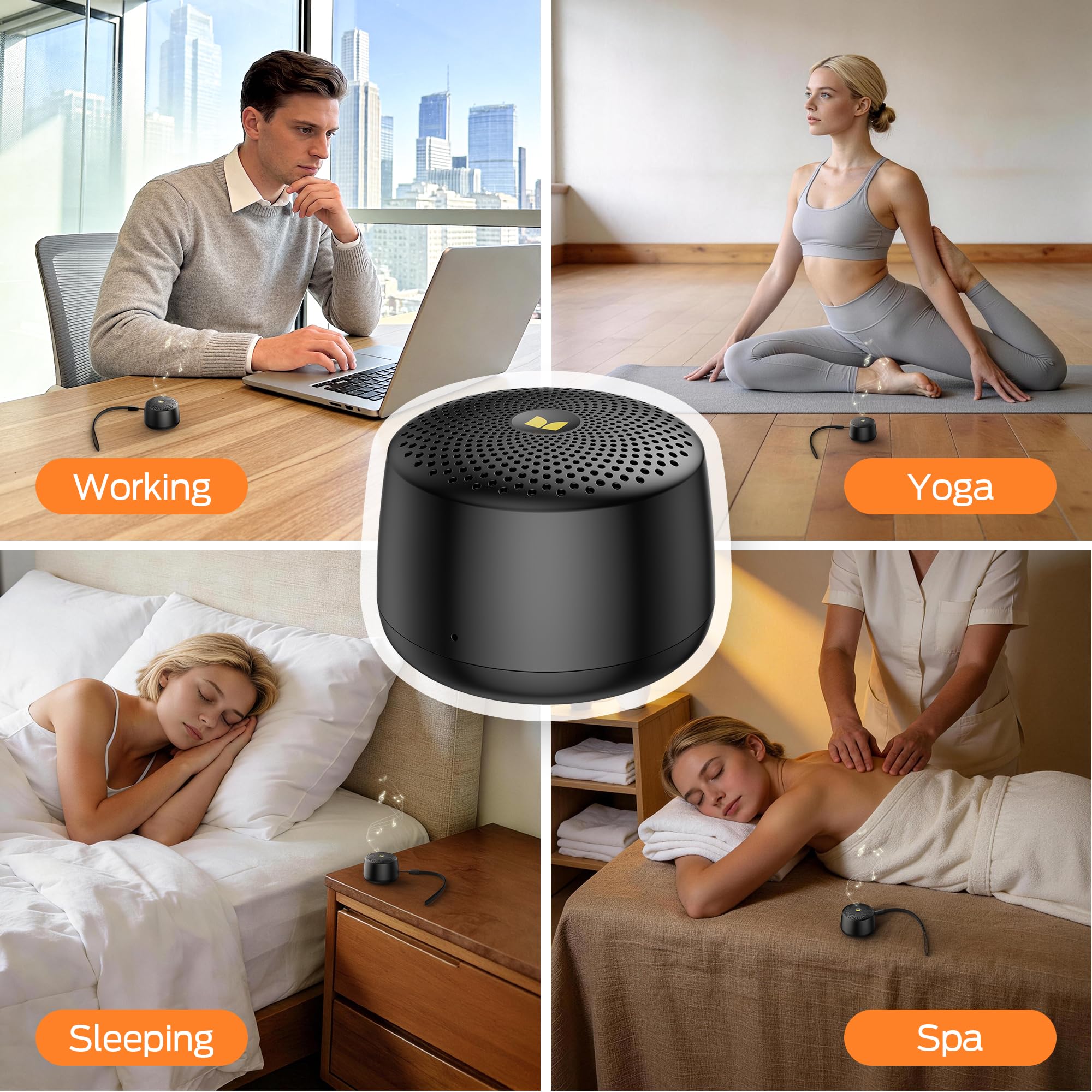 Monster Nano S36 sonido de alta fidelidad para enmascarar ruidos