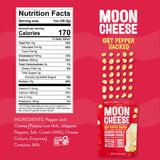 Moon Cheese Bites Pepper Jacked queso real en cada bocado, sabor pepper jack.