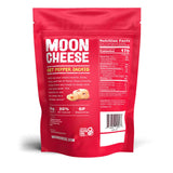 Moon Cheese Bites Pepper Jacked textura crujiente, snack sabroso con proteína.