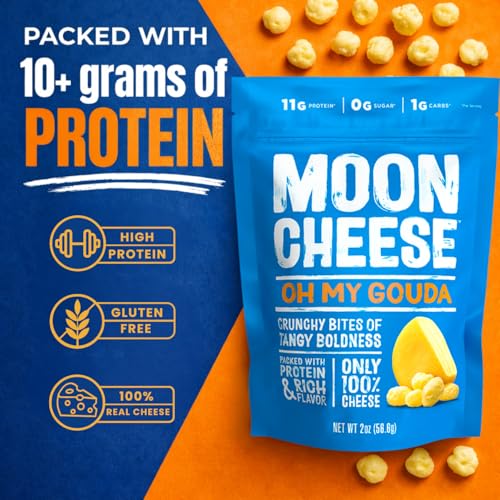 Moon Cheese Oh My Gouda sin gluten, snack queso apto para keto