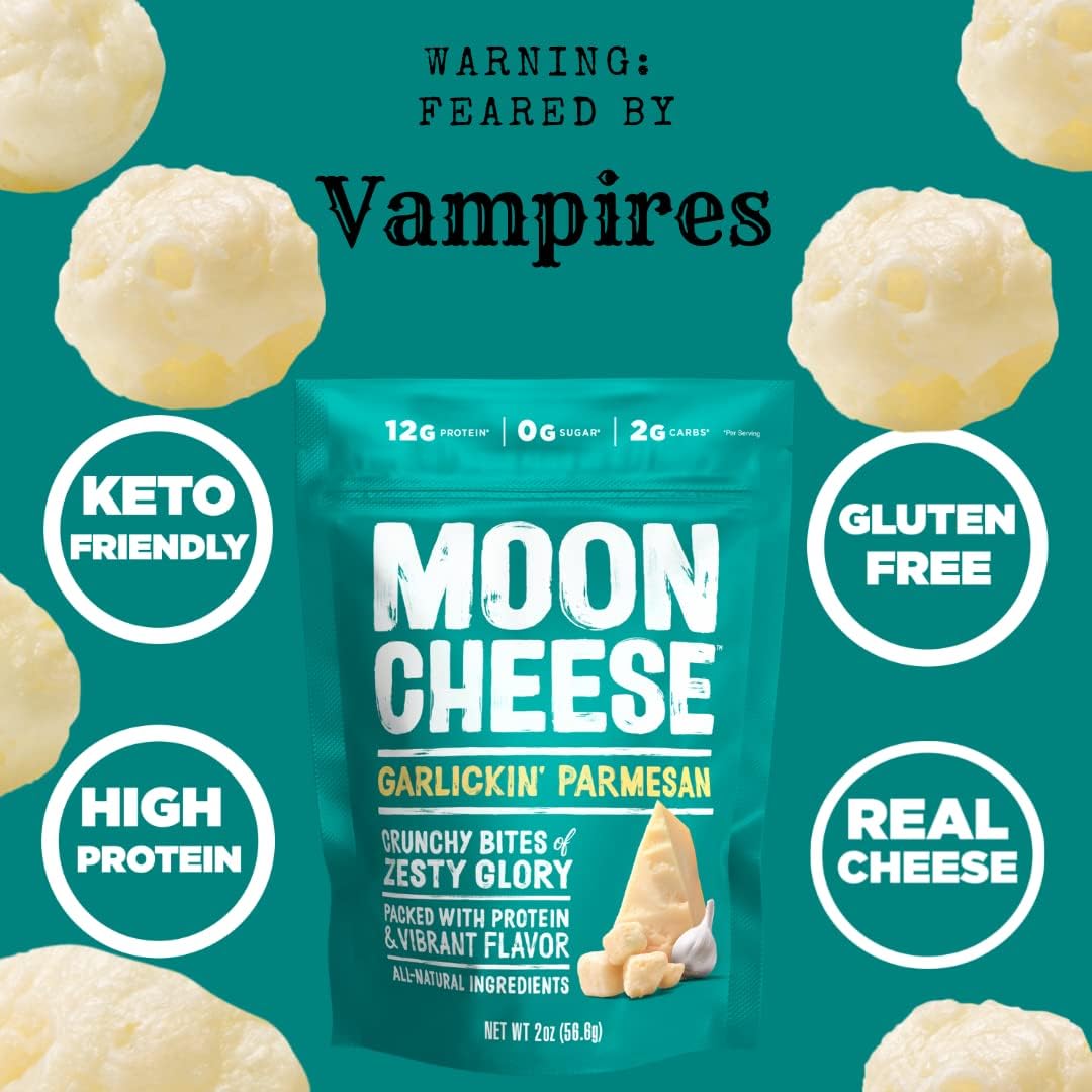 Moon Cheese sin gluten y keto-friendly, snack práctico