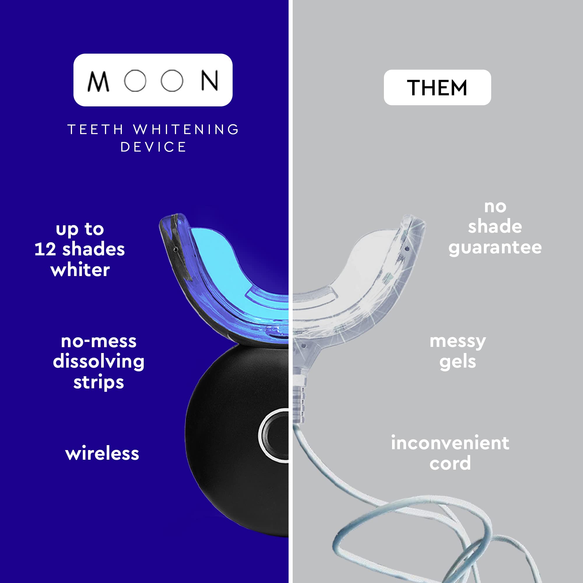 MOON instrucciones simples para aplicar tiras de blanqueamiento con facilidad
