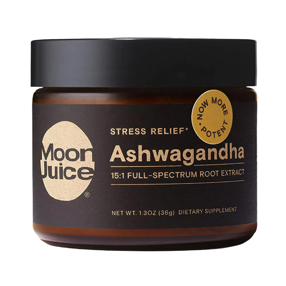 Moon Juice ashwagandha polvo de raíz 15-1 para calma y enfoque.