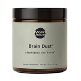 Moon Juice Brain Dust, frasco 1,5 oz para enfoque diario sin cafeína.