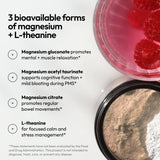 Moon Juice Magnesi-Om disuelto en agua para calma vespertina.