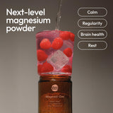 Moon Juice Magnesi-Om, etiqueta con mezcla quelada para alta biodisponibilidad.