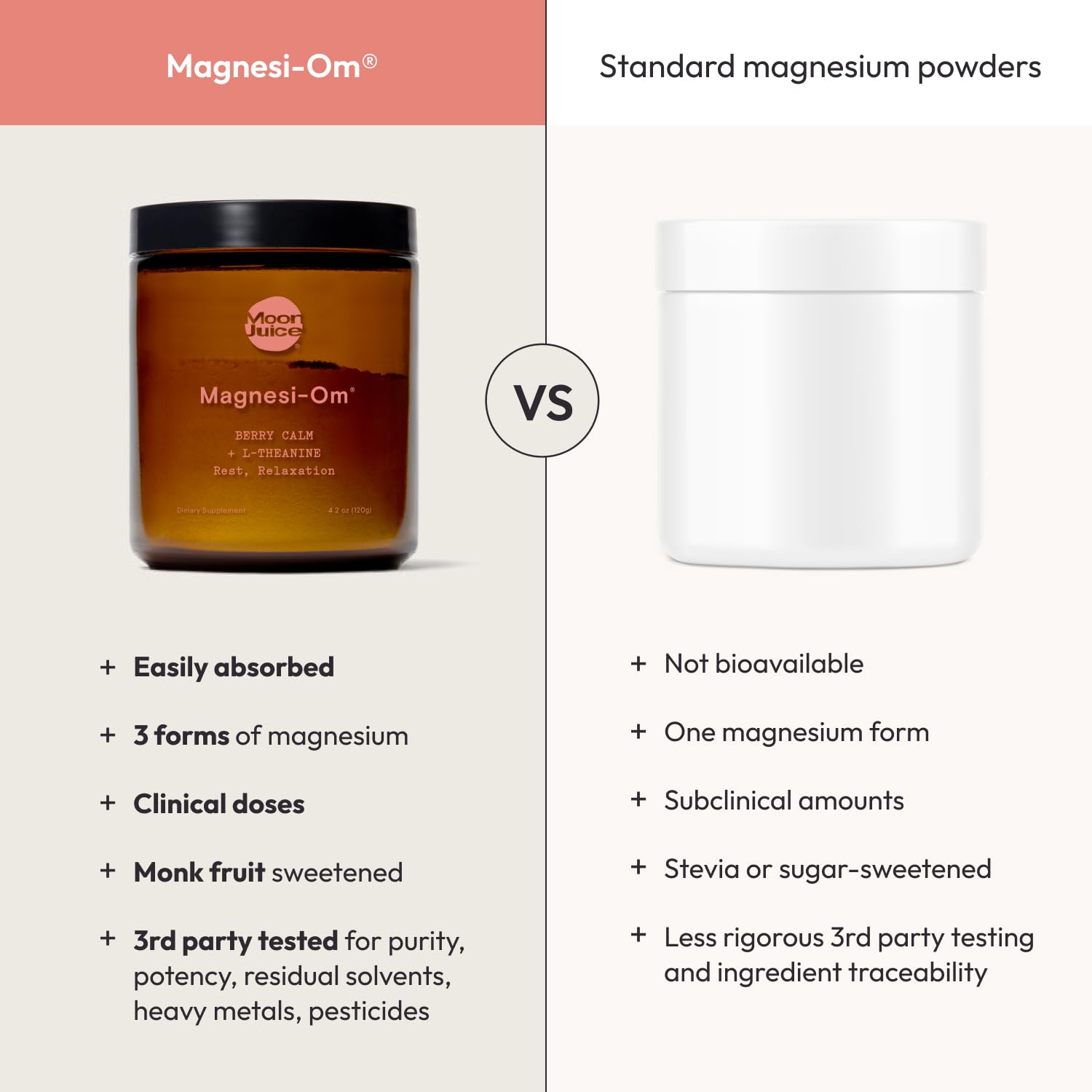 Moon Juice Magnesi-Om se mezcla con jugo de cereza y agua con gas para un coctel nocturno.
