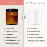 Moon Juice Magnesi-Om se mezcla con jugo de cereza y agua con gas para un coctel nocturno.