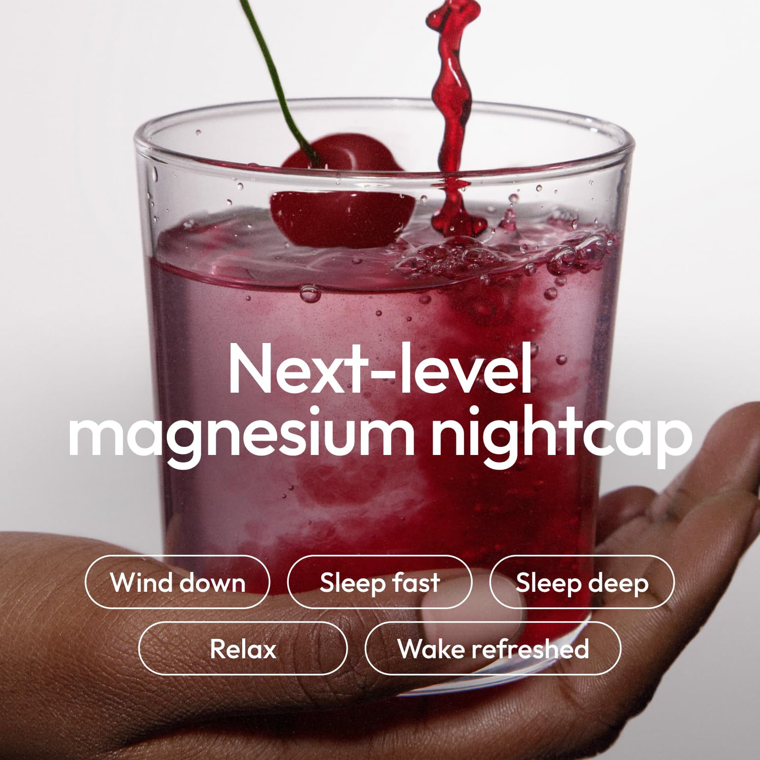 Moon Juice Sleepy Magnesi-Om sabor cereza, listo para mezclar con agua