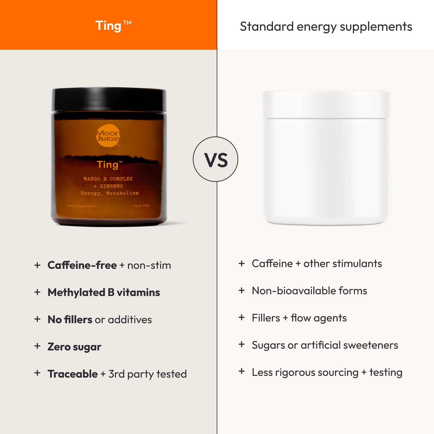 Moon Juice Ting, sin cafeína ni azúcar, opción limpia