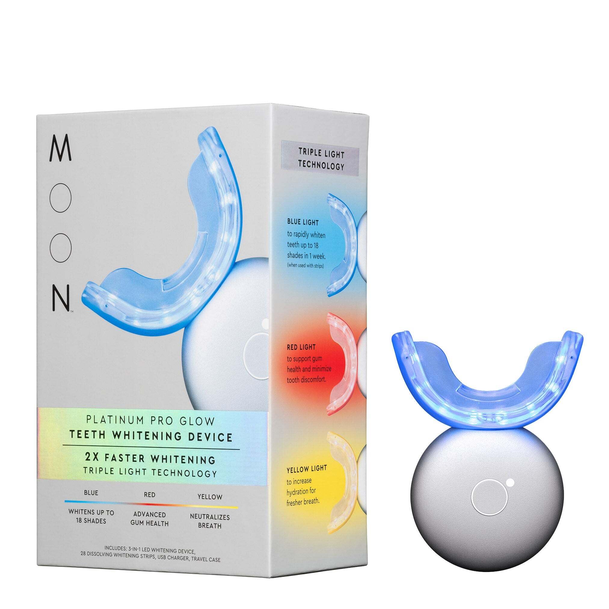 MOON kit de blanqueamiento dental con dispositivo LED para casa