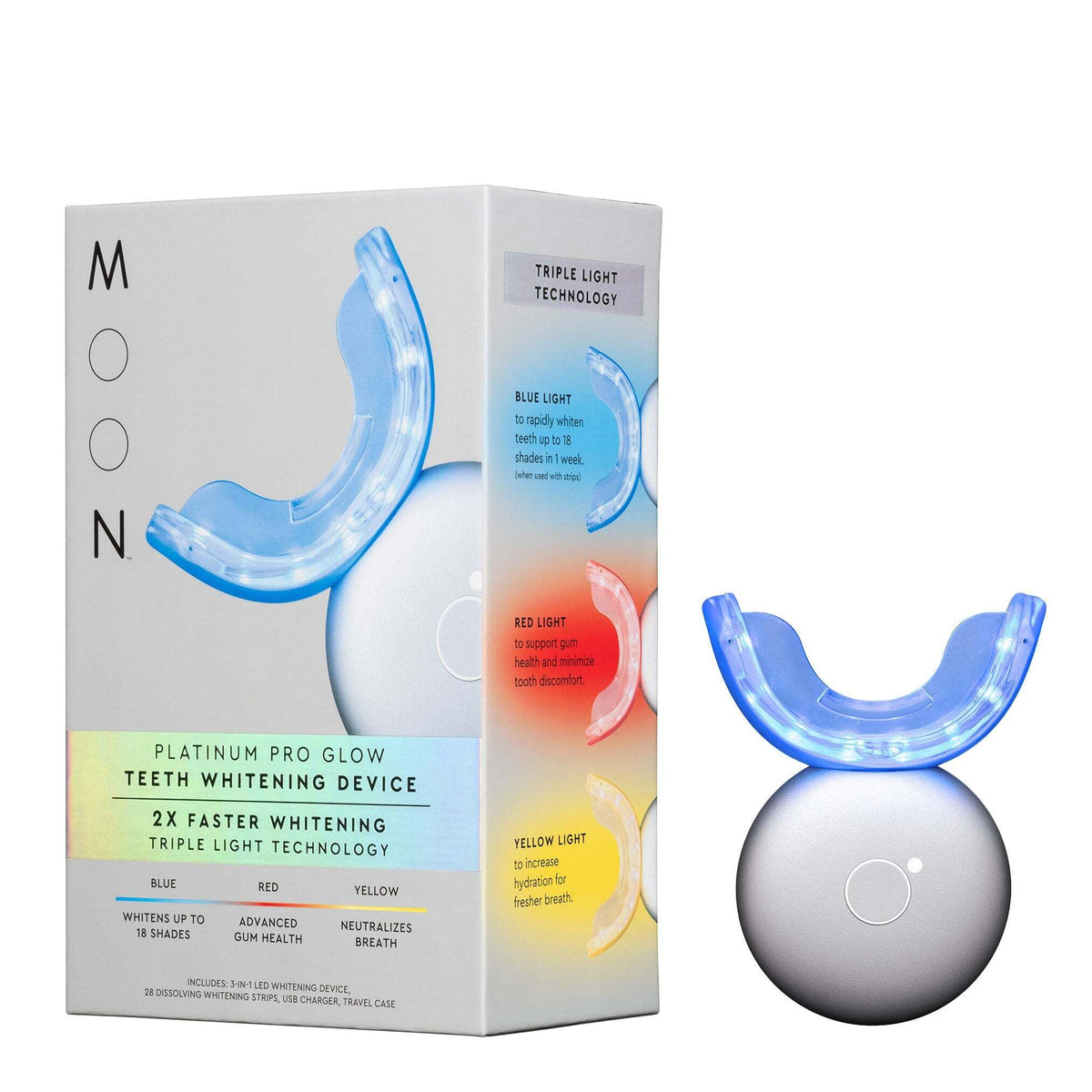 MOON kit de blanqueamiento dental con dispositivo LED para casa