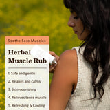 Moon Valley Organics ingredientes naturales arnica lavanda menta: alivio suave de tensiones.