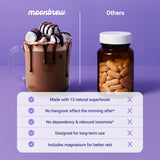 MoonBrew con 13 superalimentos y adaptógenos para apoyo general.