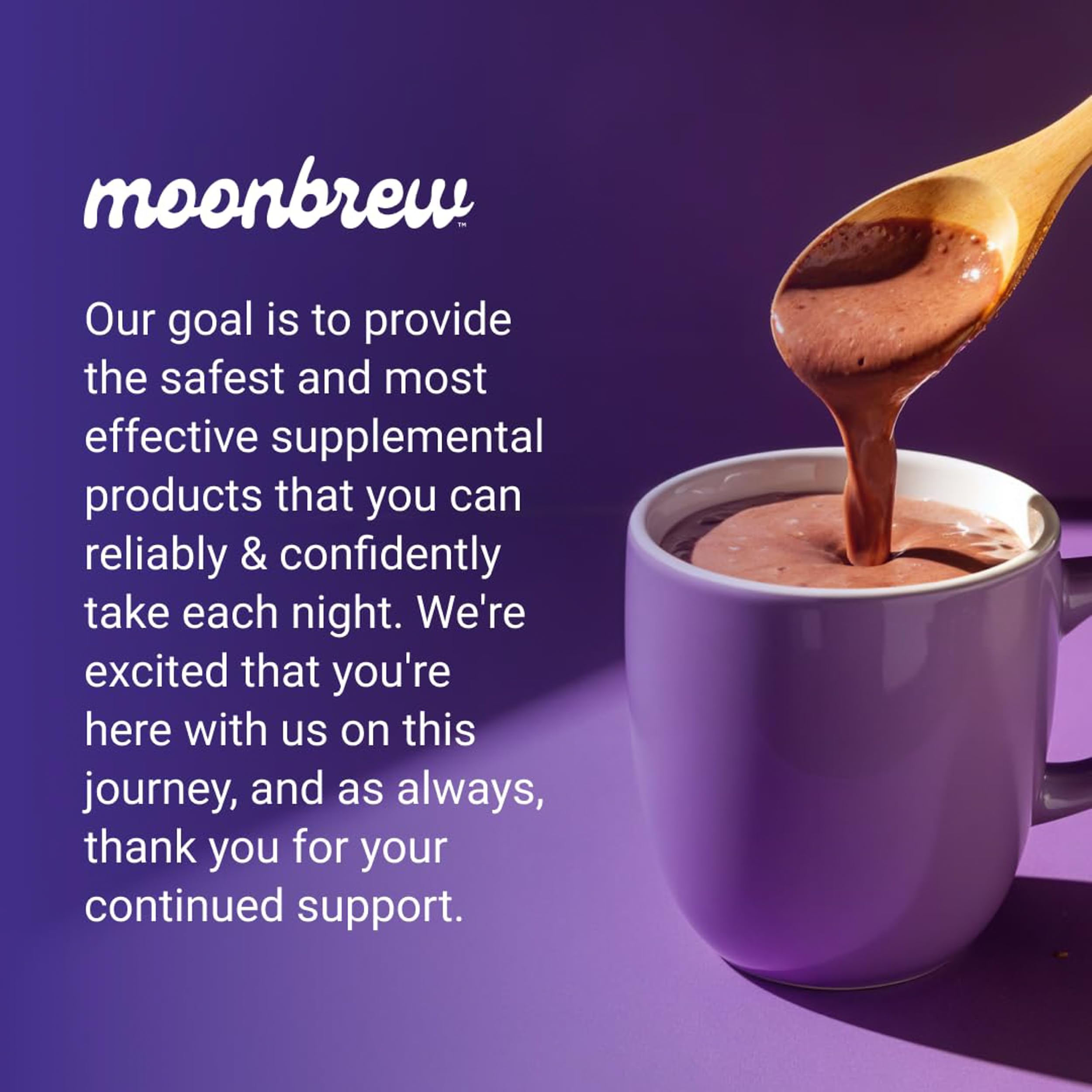 MoonBrew chocolate caliente nocturno ideal para ritual de descanso.