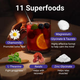 MoonBrew ingredientes-superalimentos que apoyan una velada más placentera.
