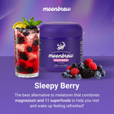 MoonBrew mezcla-frambuesa en agua caliente para una bebida reconfortante nocturna.