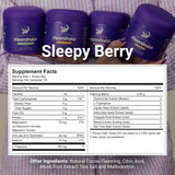 MoonBrew Sleepy Berry, cucharita medidora para dosificar el sabor y la relajación nocturna