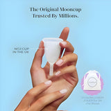 Mooncup protección sin fugas para días de flujo intenso.