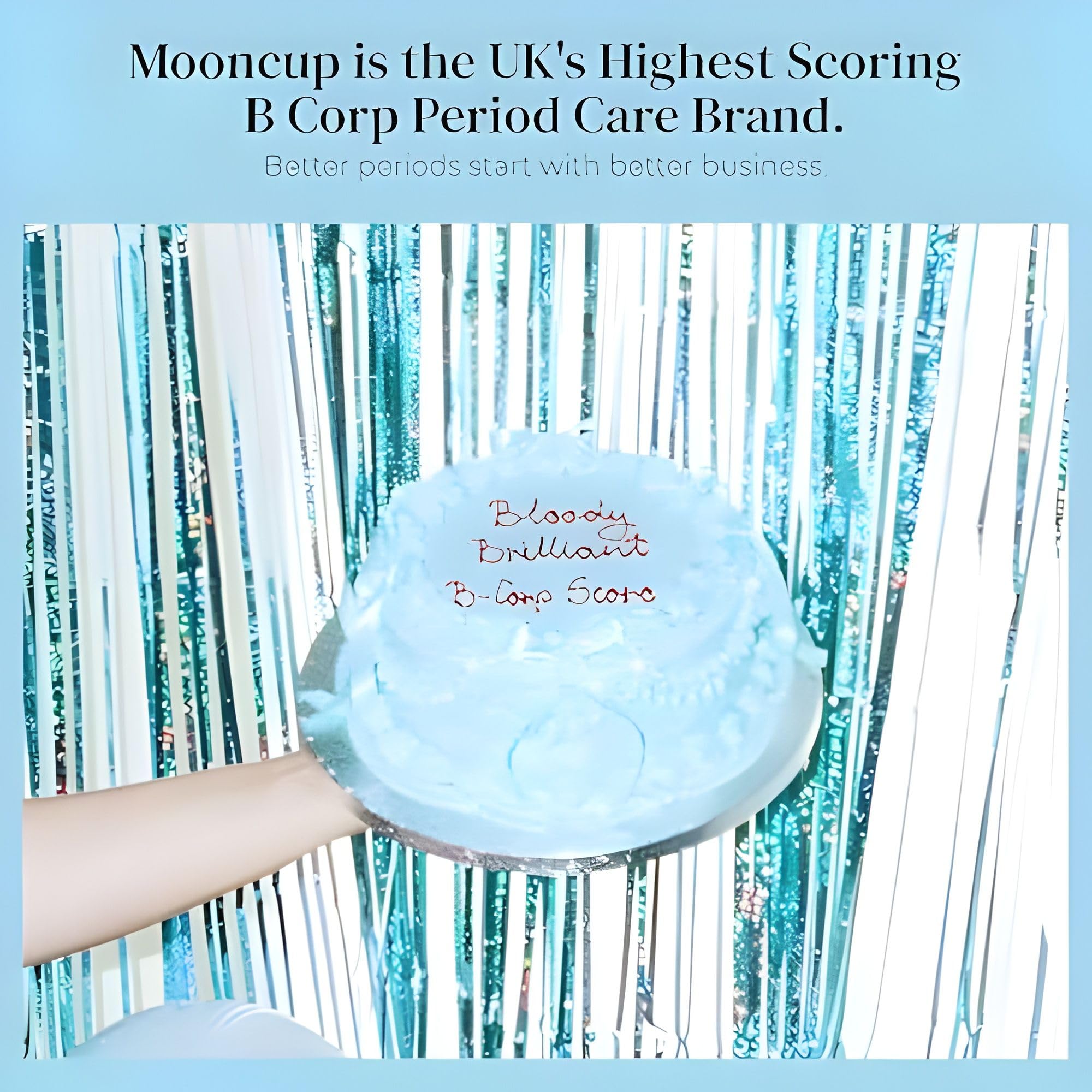 Mooncup ideal para uso diario durante días de menstruación.