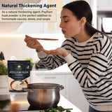 Moonee Naturals Polvo Psyllium para hornear, textura y fibra en repostería saludable
