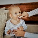 Moonkie cerdas suaves dedo bebe: cuidado dental temprano sin irritación